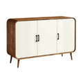 Moderne Eiken Kast met Strakke Deuren en Elegant Ontwerp