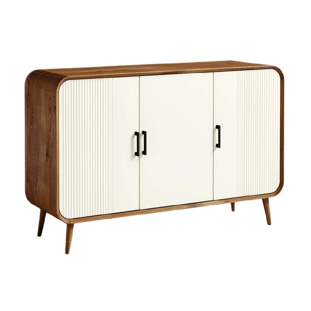 Moderne Eiken Kast met Strakke Deuren en Elegant Ontwerp