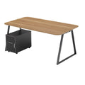 "Moderne Bureau met Houten Bovenblad en Laden"